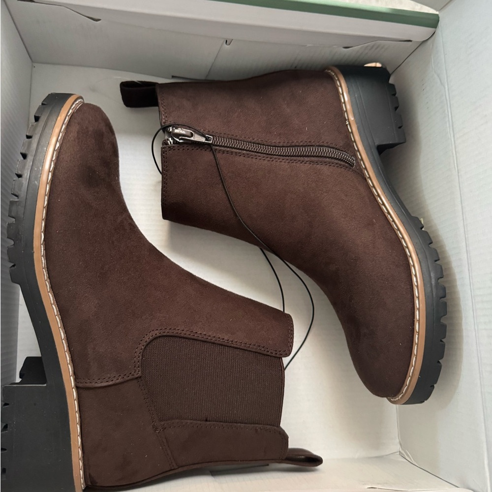 Kensie Chocolate Brown Ankle Booties